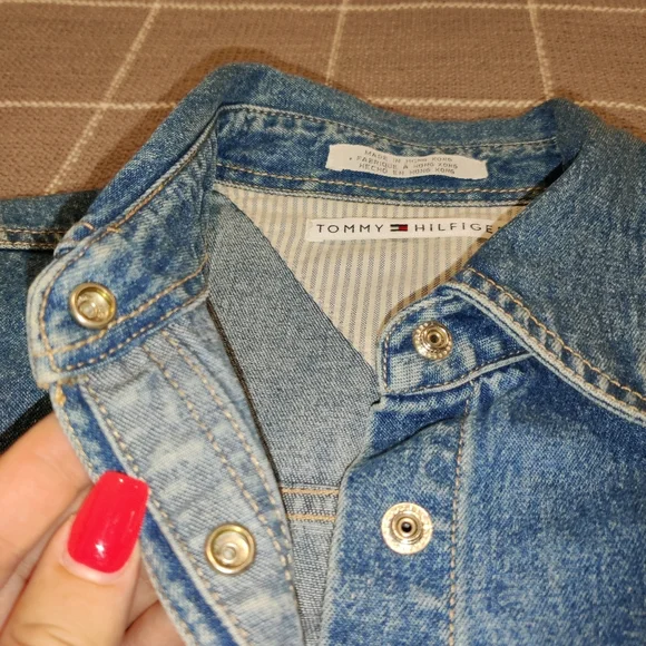 VINTAGE Tommy Hilfiger Denim Dress - Picture 7 of 12